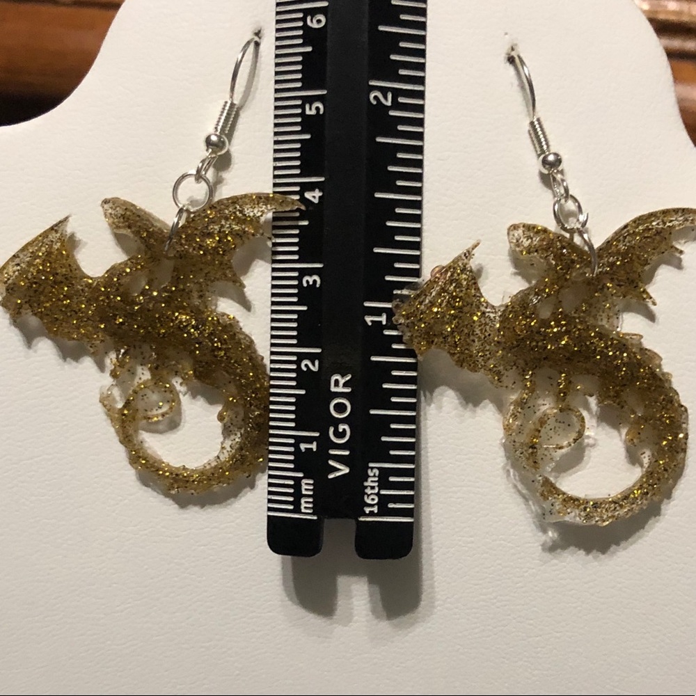 ๐ Handmade Gorgeous Dragon ๐๐ Earrings - Picture 3 of 3